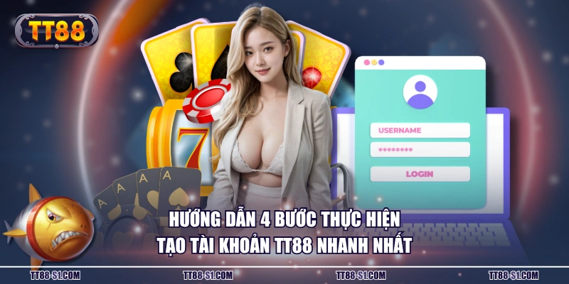 Hướng dẫn 4 bước thực hiện tạo tài khoản TT88 nhanh nhất 
